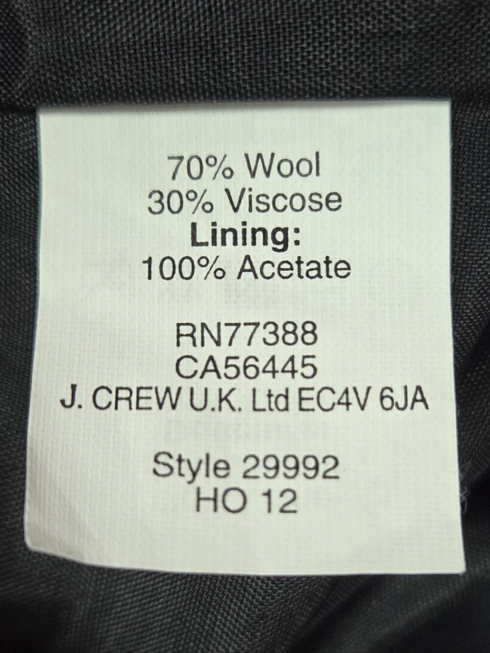 JCrew Factory Double Surge Wool Mini Skirt Size 2 Heather Charcoal Gray Preppy
